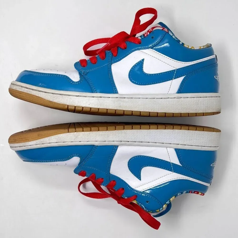 Nike Air Jordan 1 Low - Blue/White - Size 9.5 Excellent Preowned Condition - Picture 2 of 14